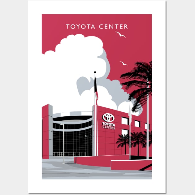Toyota Center Wall Art by dbl_drbbl